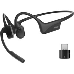 Fone de ouvido e capacete SHOKZ C110-AC-BK Fones de ouvido Gancho de orelha sem fio Escritório/Call center USB Tipo C Bluetooth 