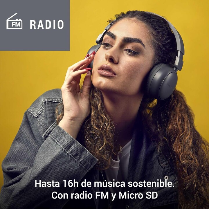 Casque + micro casque dénergie casque radio bluetooth graphite