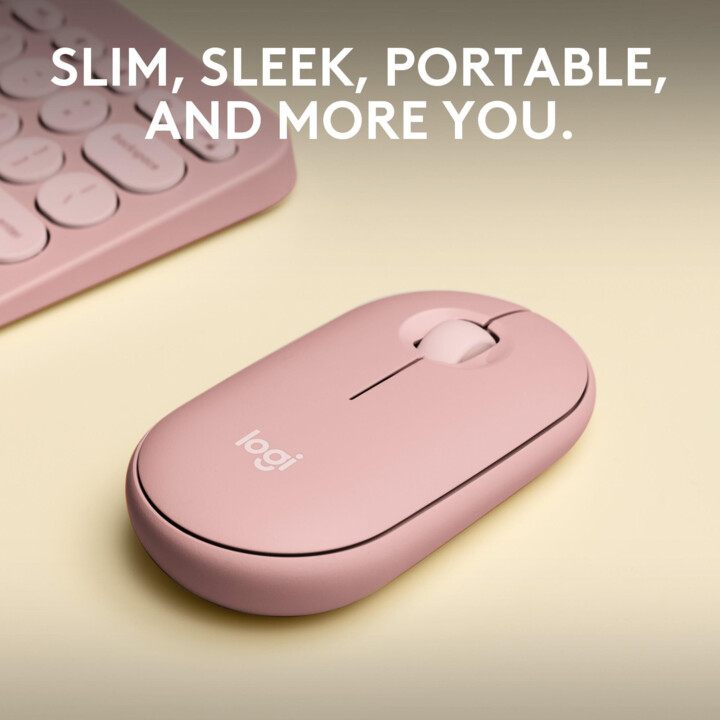 Logitech Raton Inalambrico Bluetooth M350S Rosa