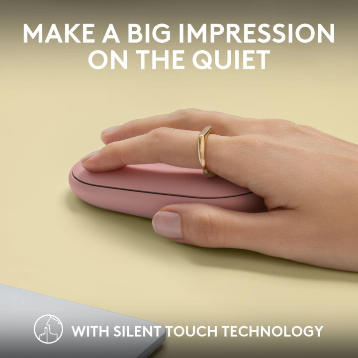 Logitech Bluetooth-Maus Pebble M350S 2 Tonal Rose