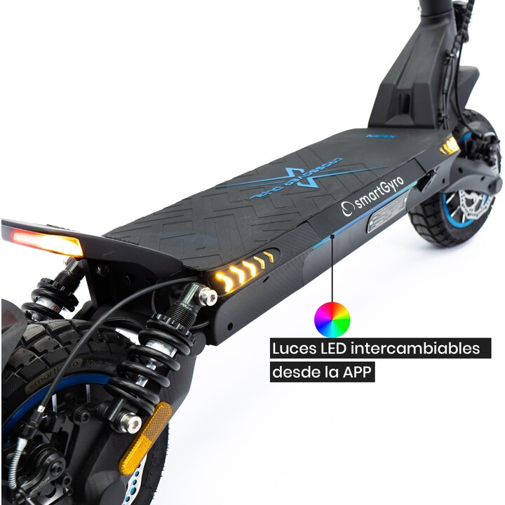SmartGyro CrossOver Dual Max Electric Scooter / 1000W Motor / 10 Wheels / 25km/h / Autonomy 60km / Black