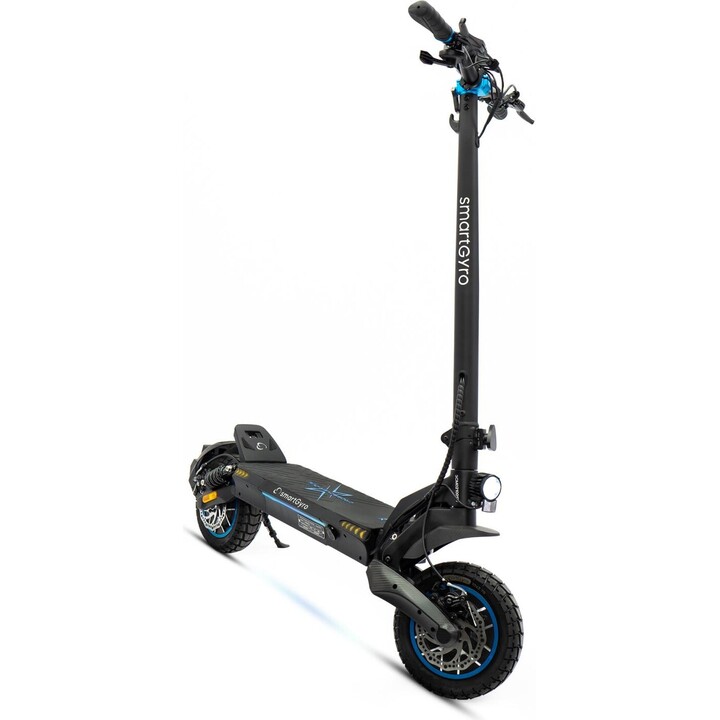 SmartGyro CrossOver Dual Max Electric Scooter / 1000W Motor / 10 Wheels / 25km/h / Autonomy 60km / Black