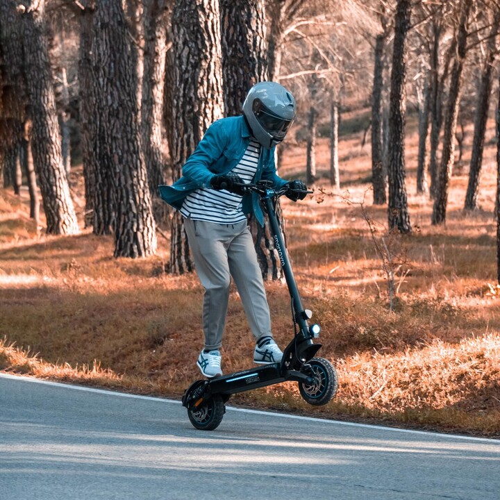 SmartGyro CrossOver Dual Max Electric Scooter / 1000W Motor / 10 Wheels / 25km/h / Autonomy 60km / Black