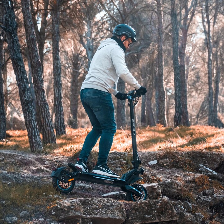 SmartGyro CrossOver Dual Max Electric Scooter / 1000W Motor / 10 Wheels / 25km/h / Autonomy 60km / Black