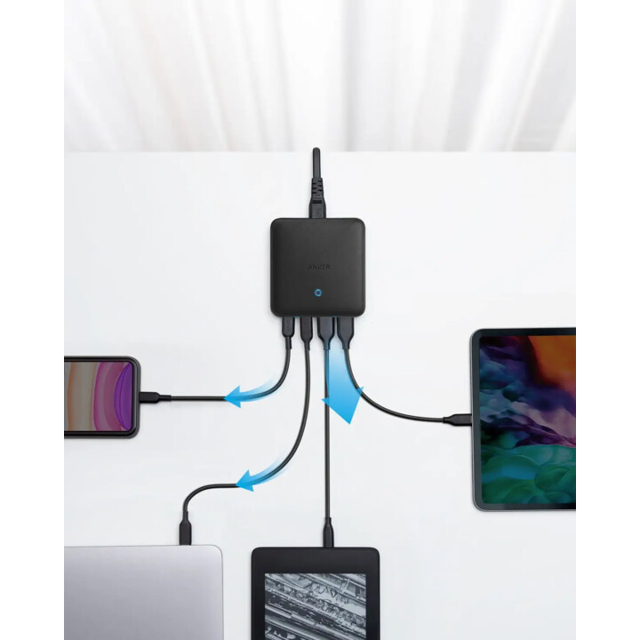 Anker 543 Powerport Atom III Universal Negro Carga rápida Interior