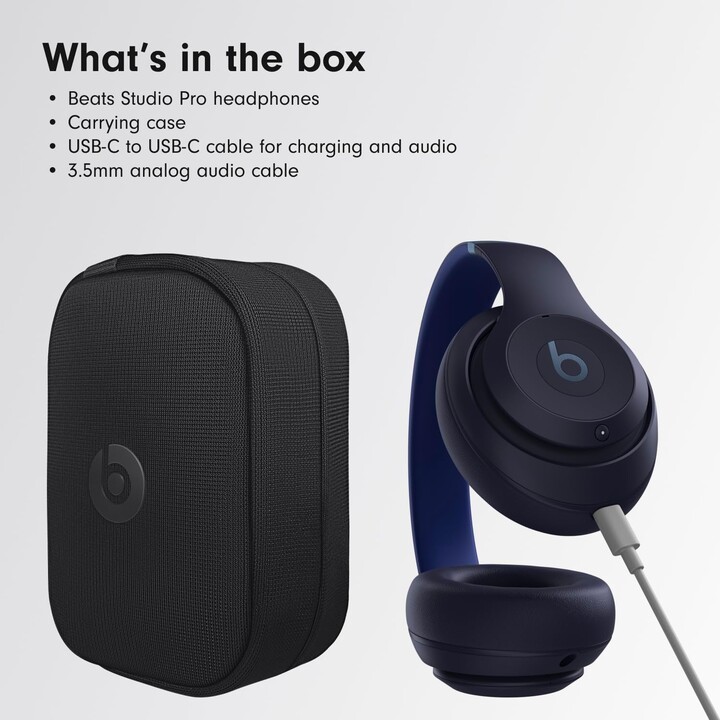 Beats Studio Pro com microfone Navy
