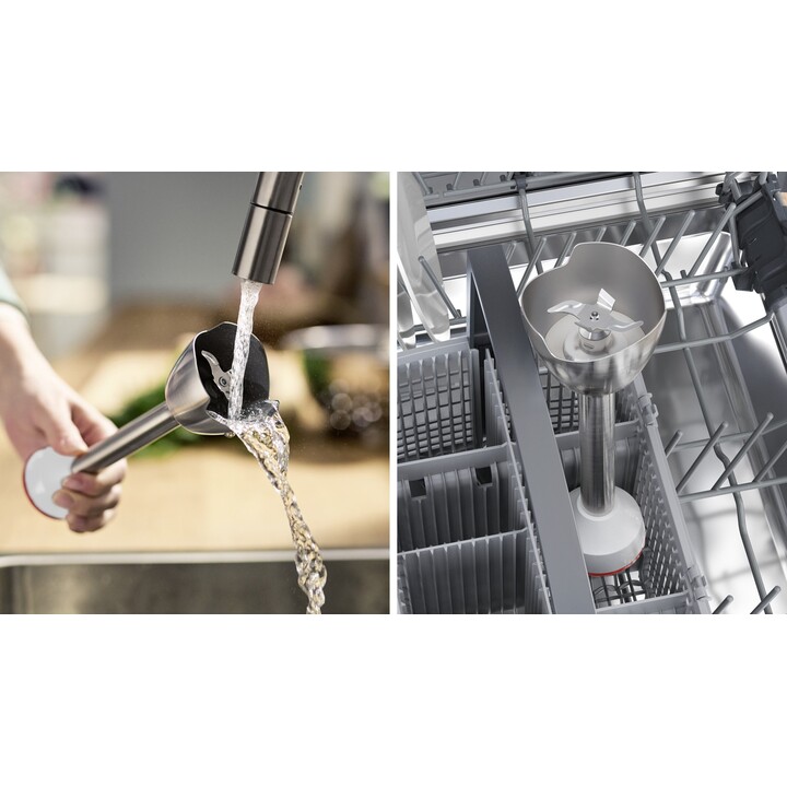Liquidificador Bosch Series 4 MSM4W210 0,6 L Liquidificador de imersão 600 W Preto, Branco