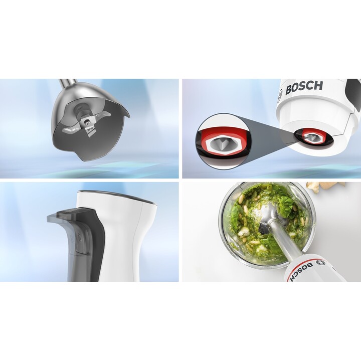 Liquidificador Bosch Series 4 MSM4W210 0,6 L Liquidificador de imersão 600 W Preto, Branco