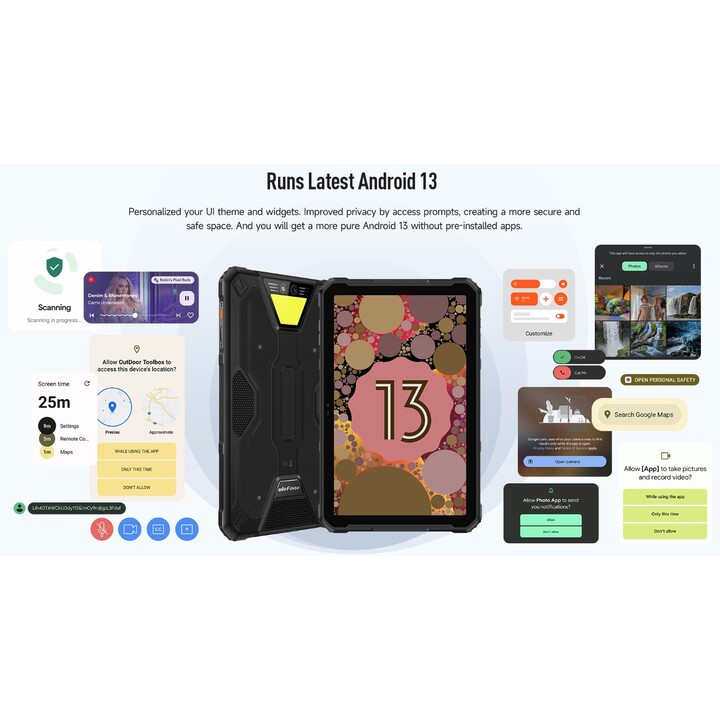 Ulefone Armor Pad 2 11.0 8GB 256GB LTE Schwarz