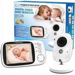 Monitor de bebê LCD Esperanza EHM002 3,2" branco