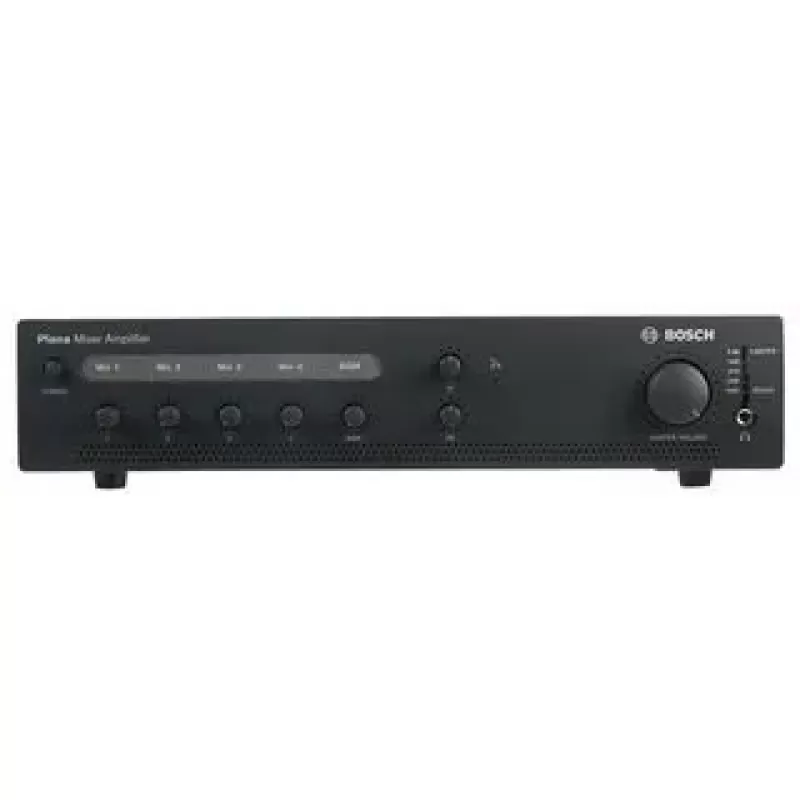 Amplificateur mélangeur Bosch Ple-1me060-eu 60 W avec 4 microphones et entrée musique de fond.