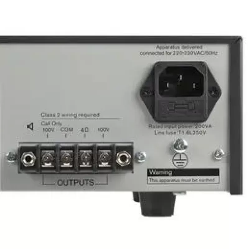 Amplificateur mélangeur Bosch Ple-1me060-eu 60 W avec 4 microphones et entrée musique de fond.