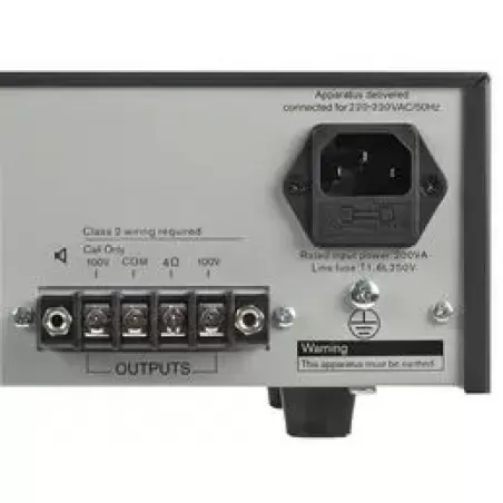 Amplificateur mélangeur Bosch Ple-1me060-eu 60 W avec 4 microphones et entrée musique de fond.