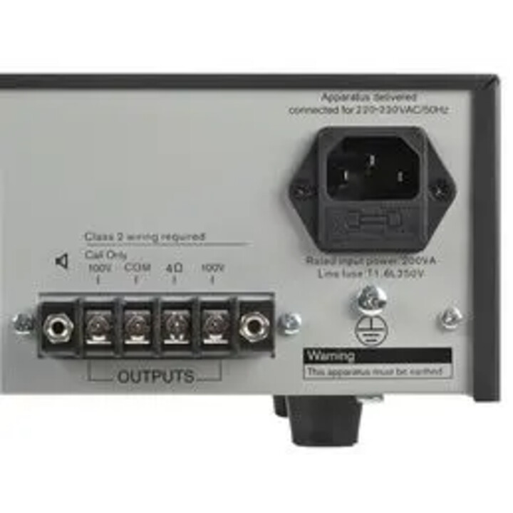 Bosch Ple-1me060-eu Amplificador Mezclador De 60 w Con 4 Micrófonos Y Entrada De Música Ambiental.