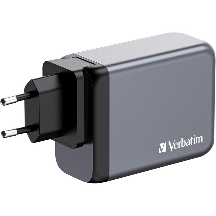 Carregador de parede universal Gan Verbatim GNC-200/ 3xUSB tipo C/ 1xUSB/ 200W