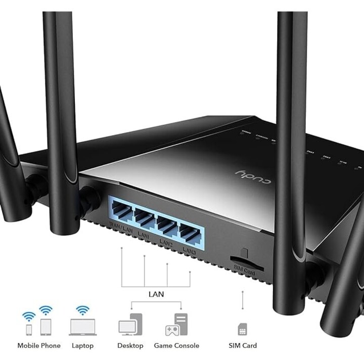 Router CUDY LT400_EU 300 Mbps Wireless N 4G LTE Cat.4 SIM