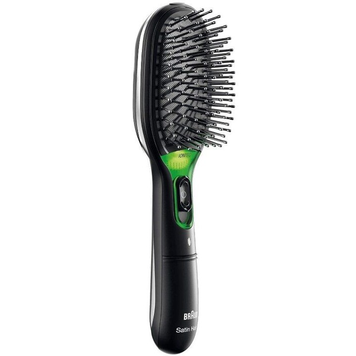 Braun Satin Hair 7 Iontec BR710E/ Brosse à lisser ionique/noire et verte