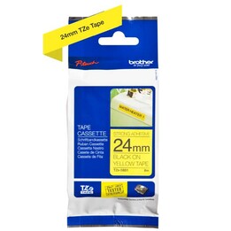 Brother TZe-S651 laminated tape black on yellow 24 mm