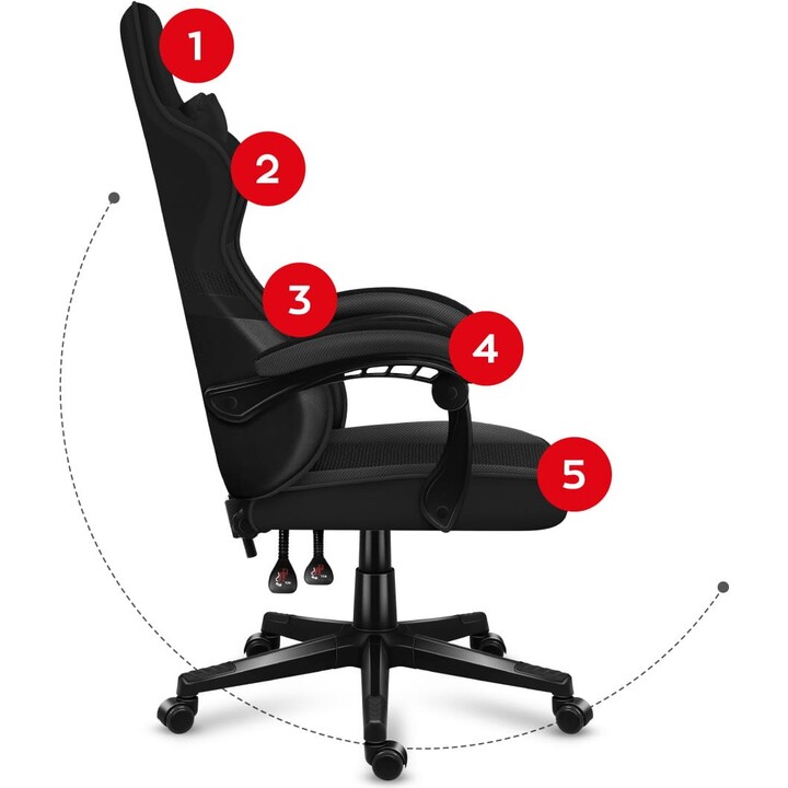 Cadeira Gaming Huzaro Force 4.4 Preta