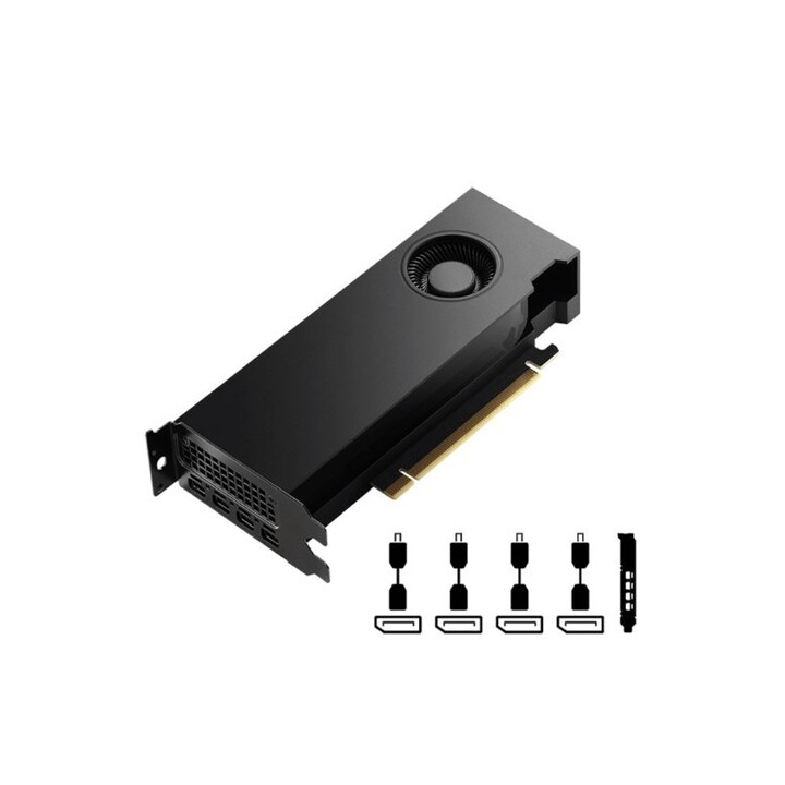 PNY NVIDIA RTX 4000 SFF Ada Generation, 20 GB GDDR6 160-bit, PCIe 4.0 x16, doppio slot, 4x Mini DP 1.4a, LP - ATX