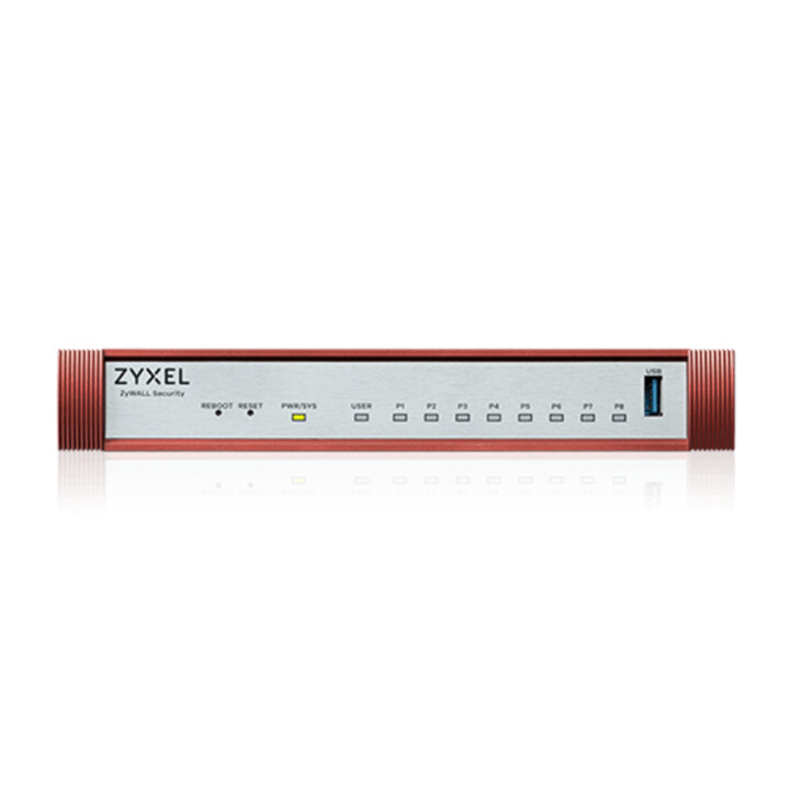 Firewall ZyXel USG FLEX100 série H, 7 portas Gigabit definidas pelo usuário, 1 * 1G PoE +, 1 * USB (apenas dispositivo)