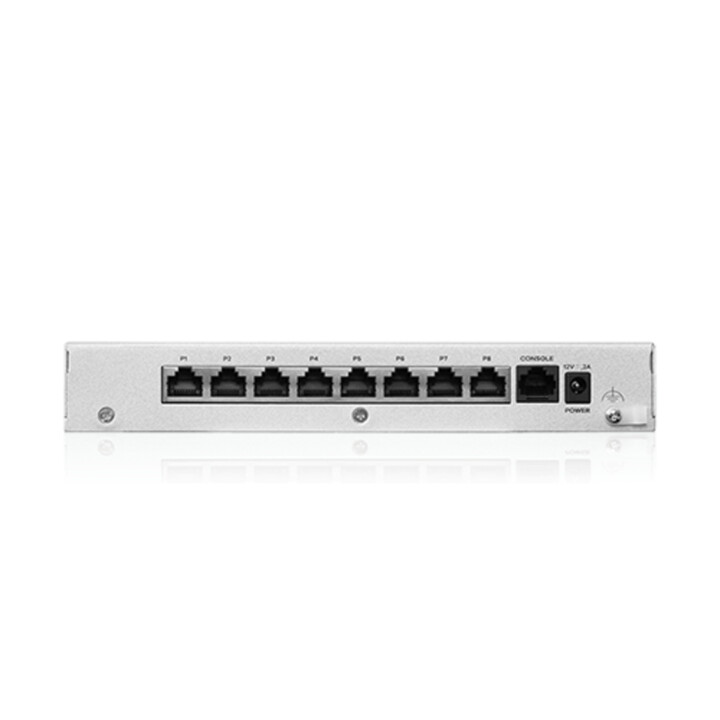 Firewall ZyXel USG FLEX100 H Series, 7 Gigabit user-definable ports, 1*1G PoE+, 1*USB (device only)
