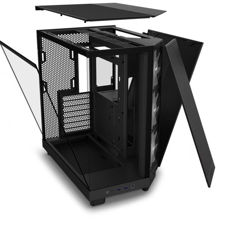 NZXT H6 Flow RGB Mid Tower Schwarz