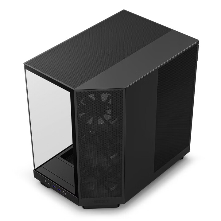 Torre centrale di flusso NZXT H6 nera
