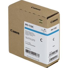 Canon Printer Cartridge Pfi-110C Original Cyan 160Ml