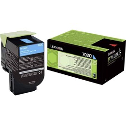 Lexmark Original 702C Toner Cian 1000 Páginas Para Cs310Dn / N, Cs410Dn / Dtn / N, Cs510De / Dte