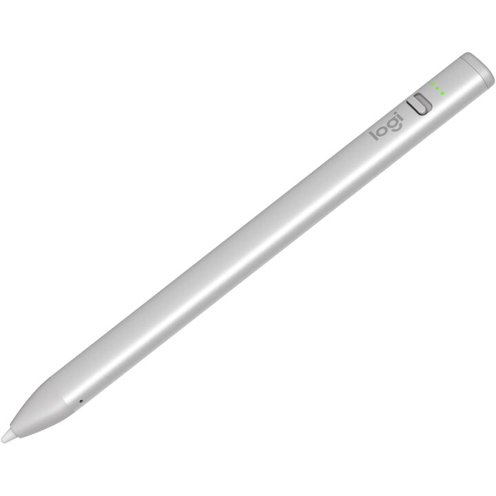 Logitech Crayon USB-C - lápiz de dibujo digital inalámbrico plateado para iPad