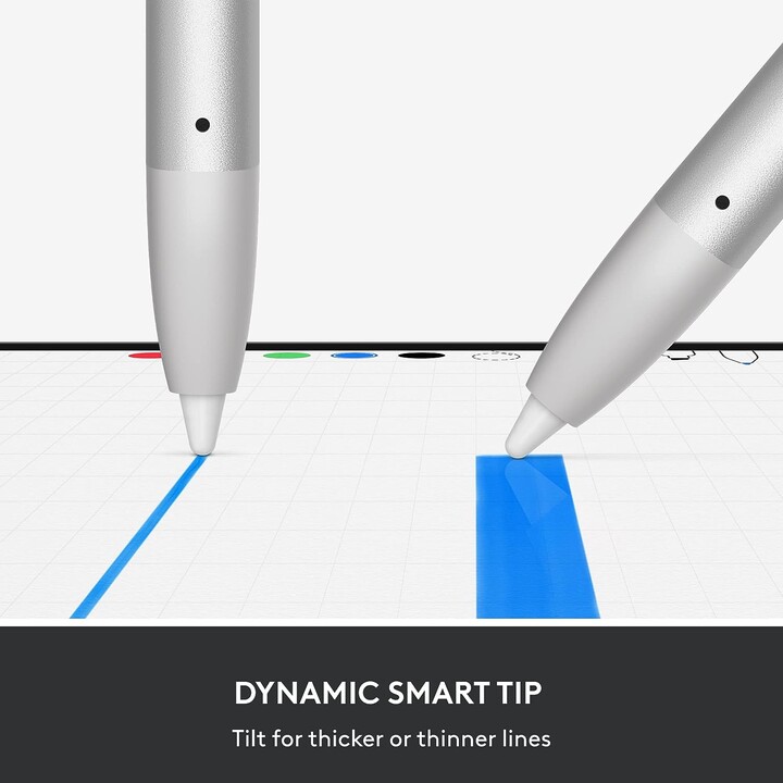 Logitech Crayon USB-C - lápiz de dibujo digital inalámbrico plateado para iPad