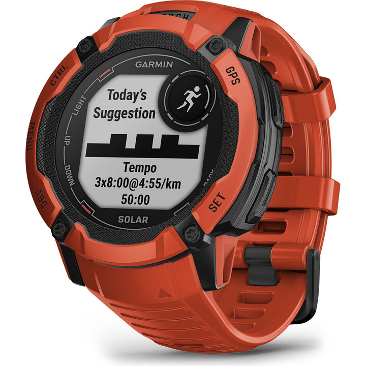 Garmin Instinct 2X Solare 1.1" 50mm GPS Digitale Rosso 