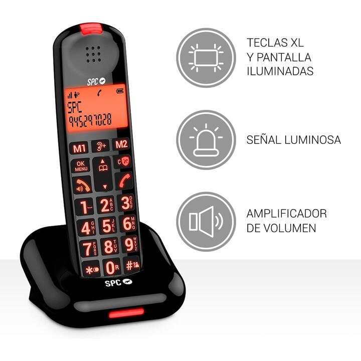 TELEFONO SPC COMFORT KAIRO NERO