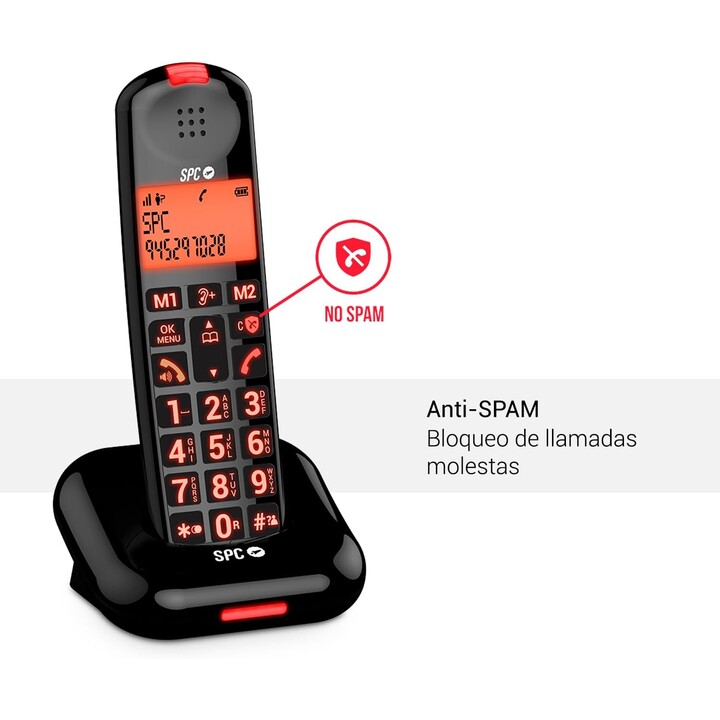 TELEFONO SPC COMFORT KAIRO NERO