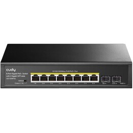 Switch Cudy GS1008PS2 Gigabit Ethernet non gestito (10/100/1000) Power over Ethernet (PoE) Nero