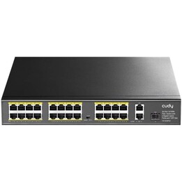 Cudy FS1026PS1 commutateur Non-géré Gigabit Ethernet (10/100/1000) Alimentation via Ethernet (PoE) Noir