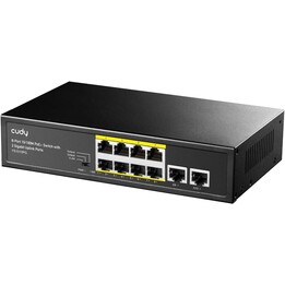Cudy FS1010PG Switch Fast Ethernet (10/100) Power over Ethernet (PoE) Schwarz