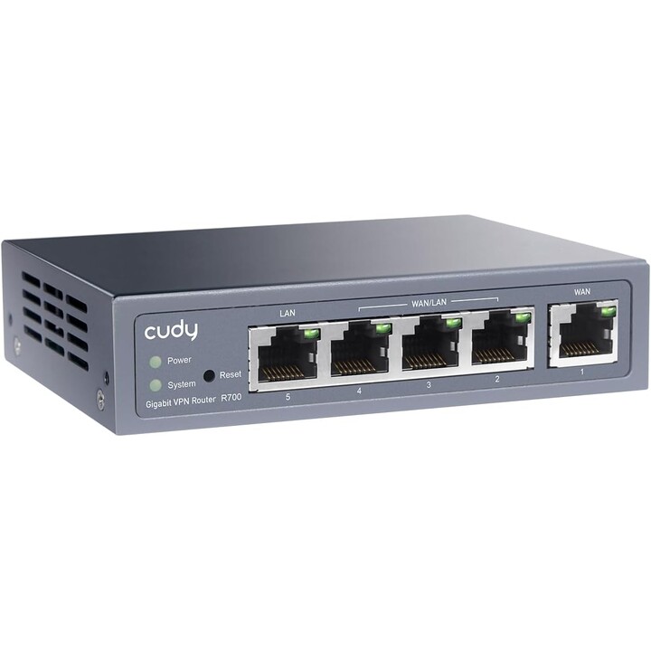 Router VPN Cudy Gigabit Multi-WAN Fast Ethernet, Gigabit Ethernet Grigio