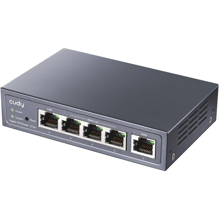 Cudy Gigabit Multi-WAN VPN Router Kabelrouter Schnelles Ethernet, Gigabit Ethernet Grau