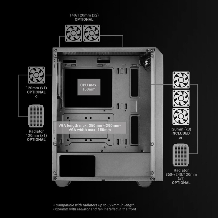 Mars Gaming MC-MAG Scatola da gioco semitorre
