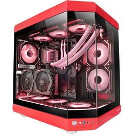 Caja Gaming Semitorre Mars Gaming MC-3T/ Roja