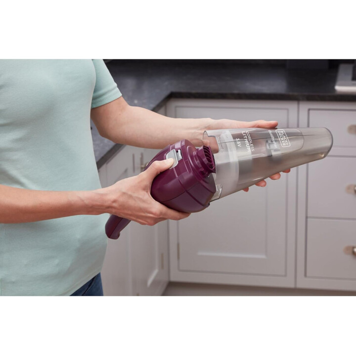 Black&Decker NVC115W-QW Purple Cordless Handheld Vacuum Cleaner