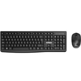 Nilox NXKMWE012 kit teclado y ratón inalámbricos negro