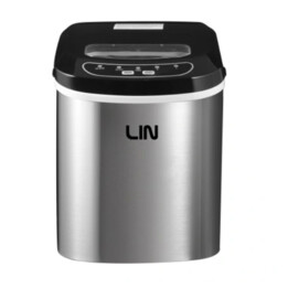 Máquina de fazer gelo portátil prateada LIN ICE PRO-S12