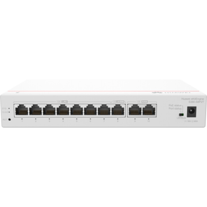 Huawei S380-s8p2t 2 Ge Wan, 8ge, Lan ( Poe, 124 W)