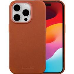 Roskilde Magsafe - Étui en cuir pour iPhone 15 Pro - Tan