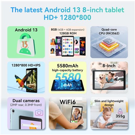 Blackview Tab 50 8.0 4GB 128GB WiFi Blue