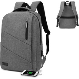 Subblim City RucksackfürLaptops bis 15,6 '/ USB Port / Grau