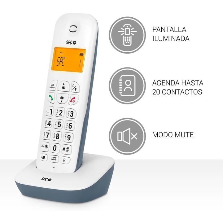 SPC 7300AS Telefono Inalámbrico AIR 2 Blanco